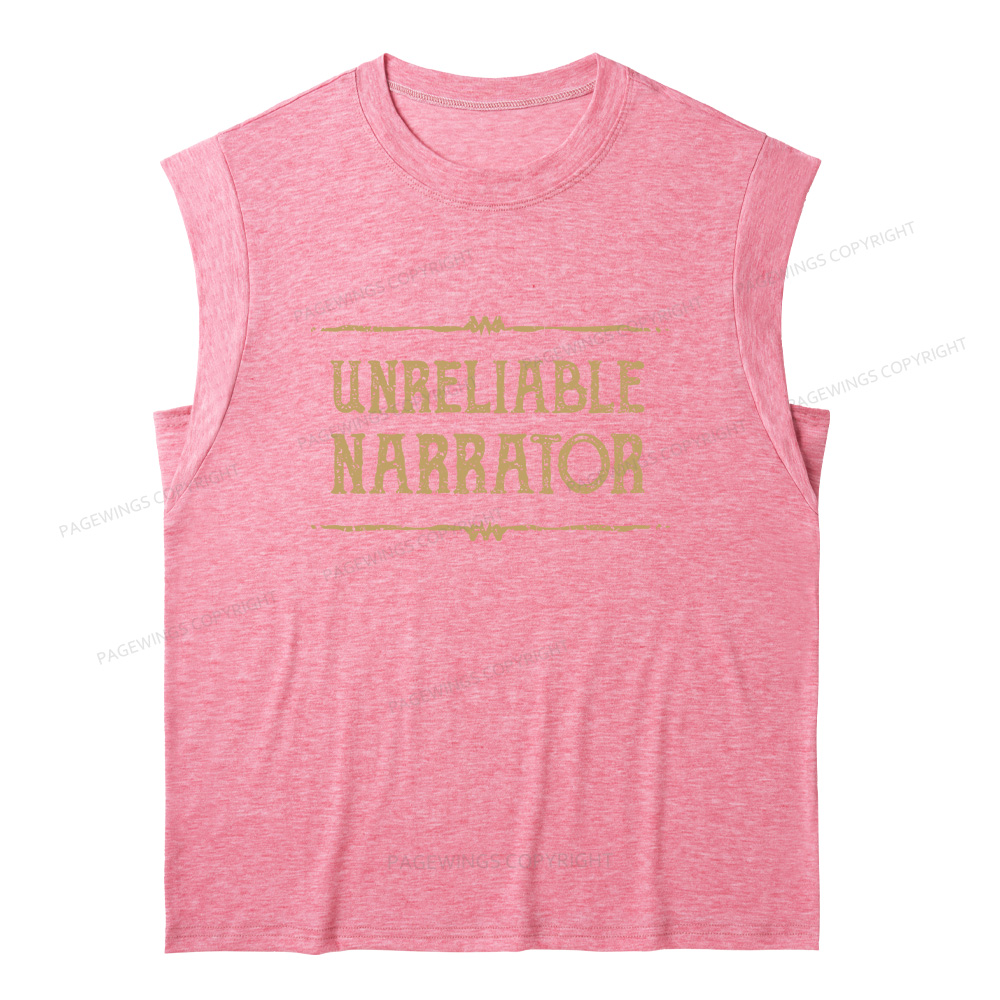 Pagewings Unreliable Narrator13677 Bookish Women's Heather Tank Top