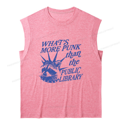 Pagewings What’s More Punk Than The Public Library Women's Heather Tank Top