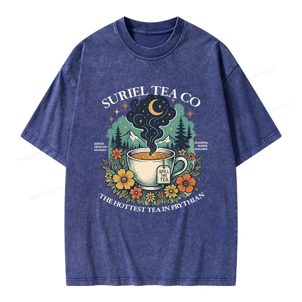 Pagewings Fantasy Bookish Unisex Washed T-shirt