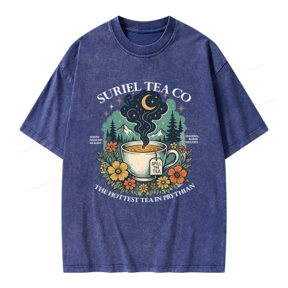 Pagewings Fantasy Bookish Unisex Washed T-shirt