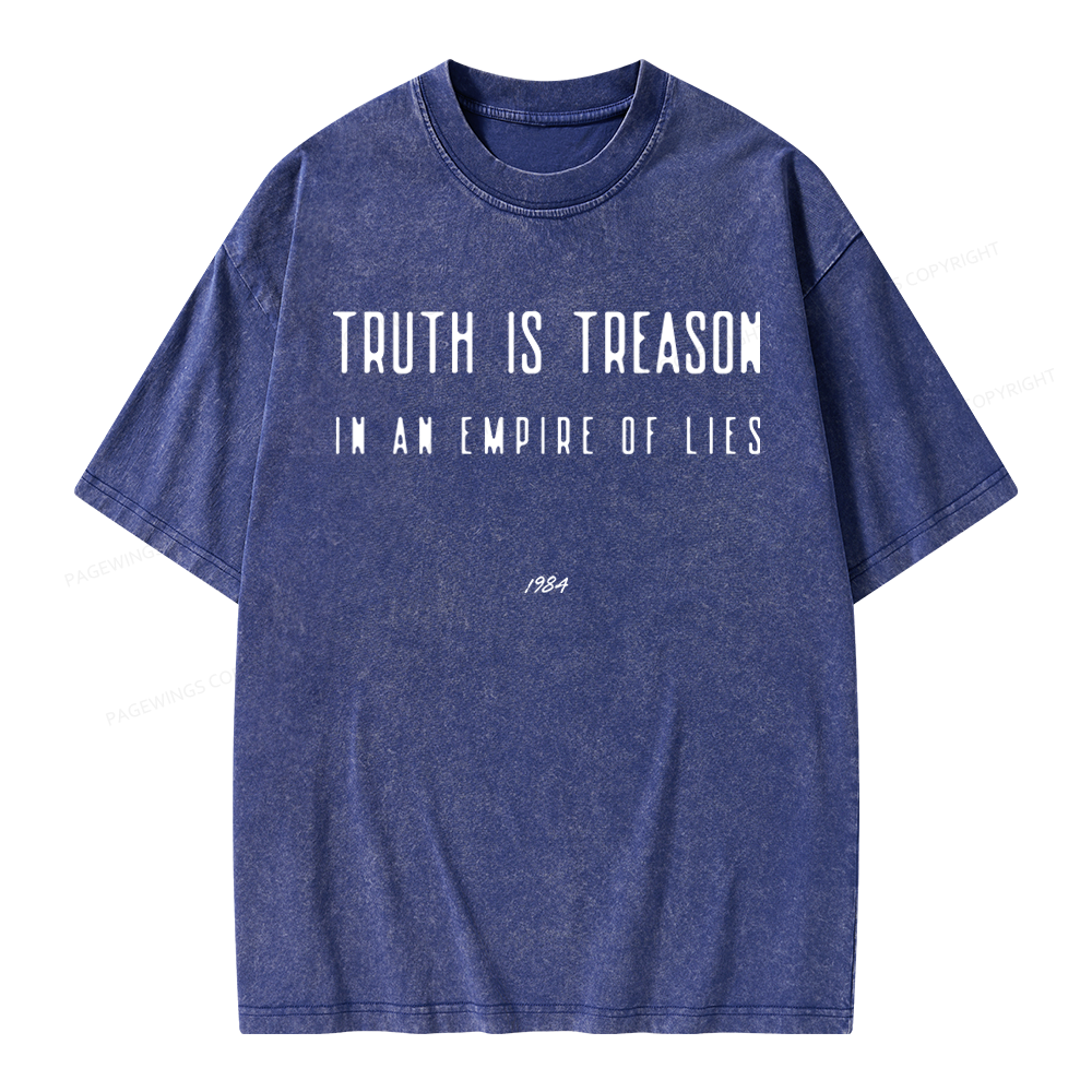 Pagewings Dystopian Book Lover Unisex Washed T-shirt