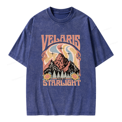 Pagewings Fantasy Bookish Unisex Washed T-shirt