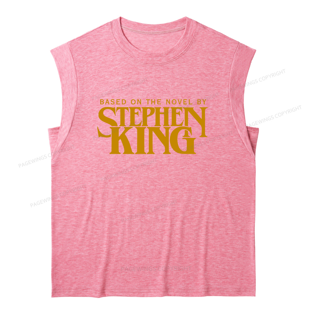 Pagewings Based On A Novel By Horror Writer 12416 Bookish Women's Heather Tank Top