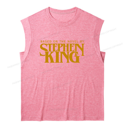 Pagewings Based On A Novel By Horror Writer 12416 Bookish Women's Heather Tank Top