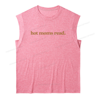 Pagewings Hot Moms Read 11623 Bookish Women's Heather Tank Top