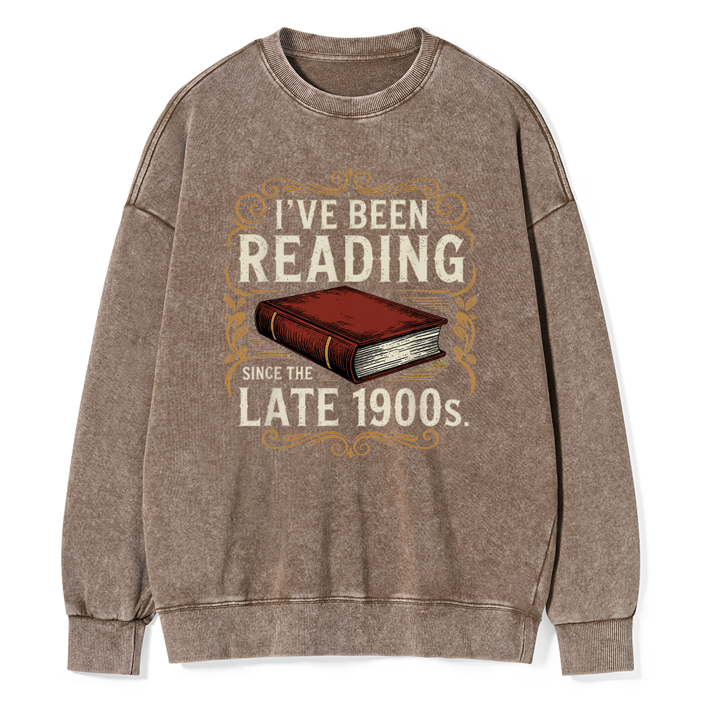 Pagewings Reading Since the Late 1900s16355 Read Unisex Washed Sweatshirt
