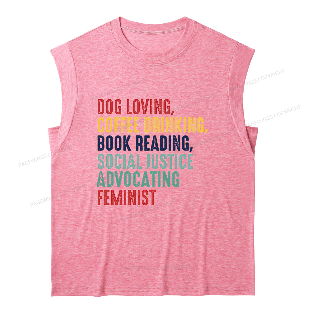 Pagewing Coffee Drinking Book Reading16112 Bookish Women's Heather Tank Top