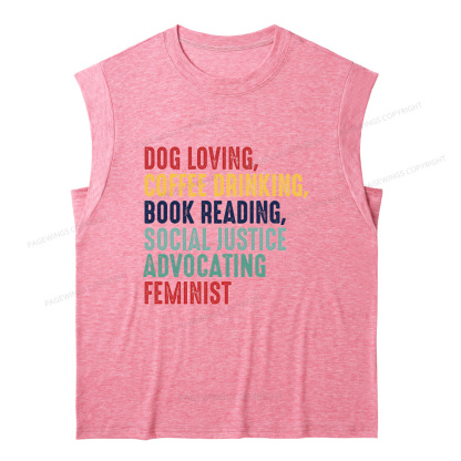 Pagewing Coffee Drinking Book Reading16112 Bookish Women's Heather Tank Top