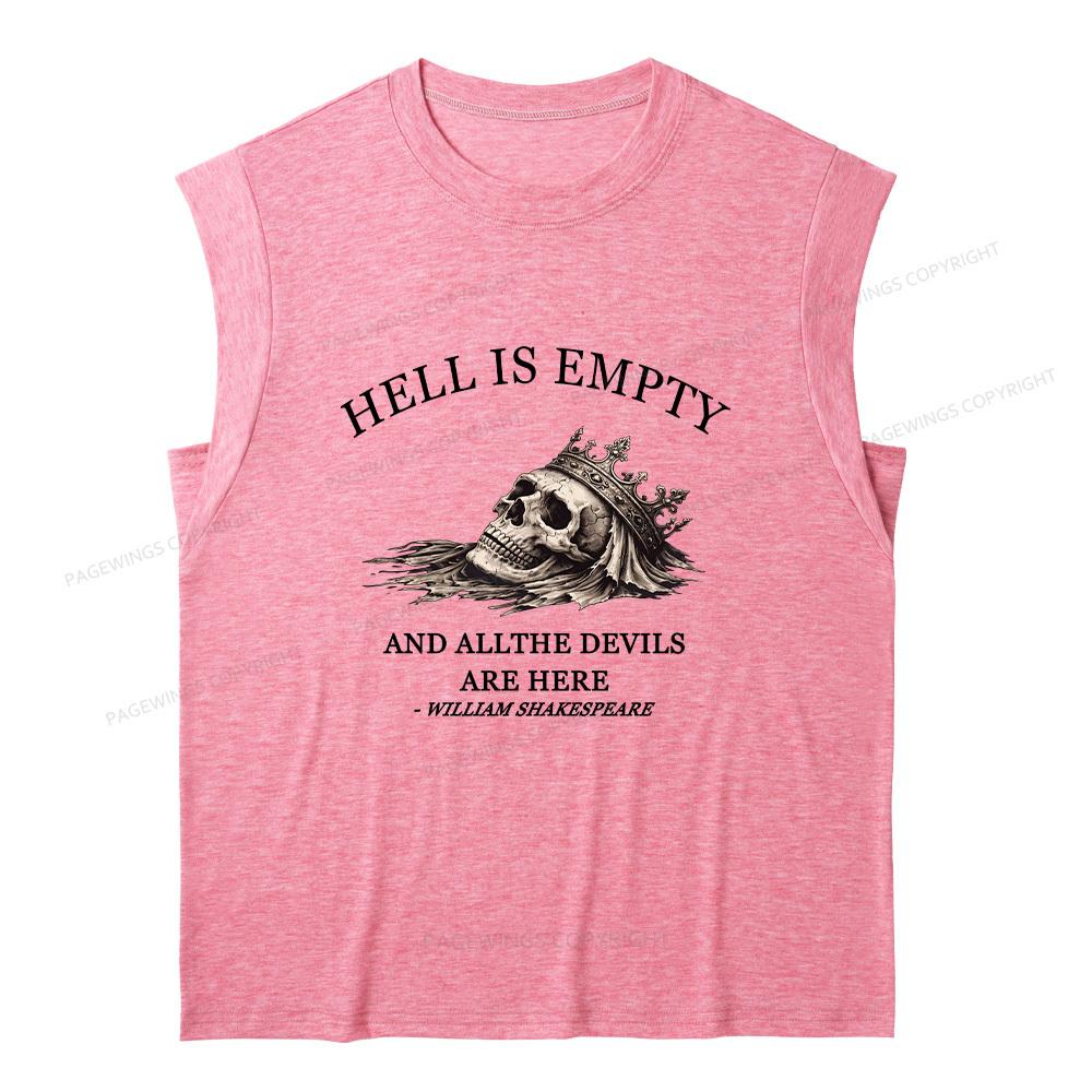 Pagewing Hell Is Empty And All The Devils Are Here16170 Bookish Women's Heather Tank Top