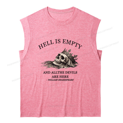 Pagewing Hell Is Empty And All The Devils Are Here16170 Bookish Women's Heather Tank Top