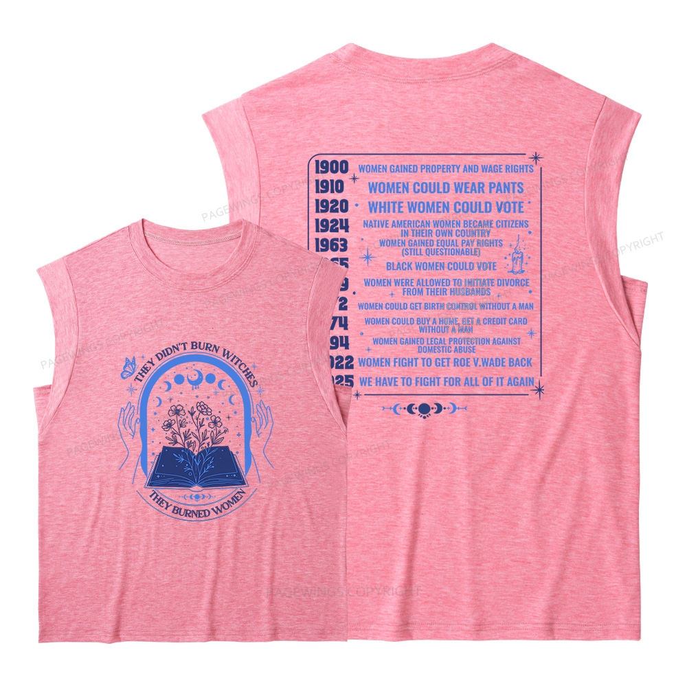 Pagewing They Didn't Burn16196 Bookish Women's Heather Tank Top