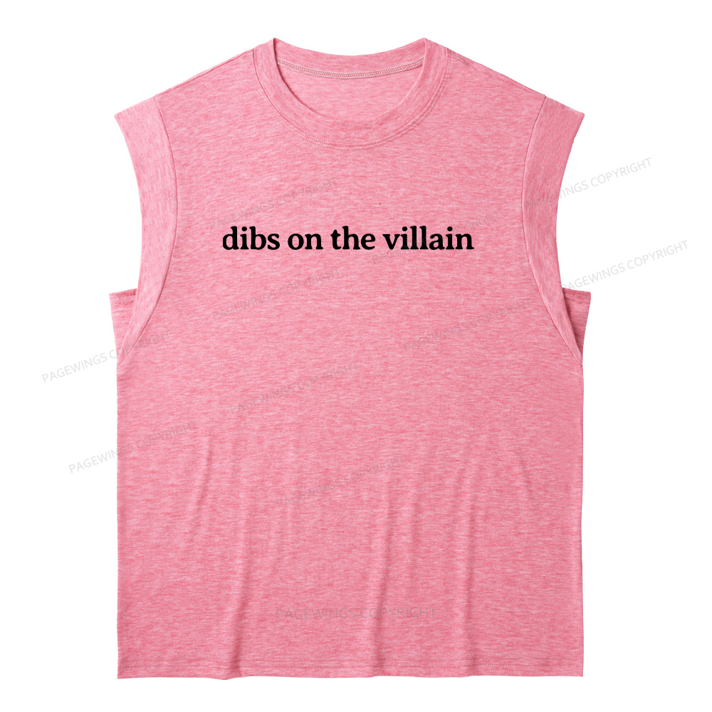Pagewings Dibs On The Villain13241 Bookish Women's Heather Tank Top