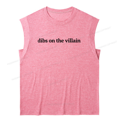 Pagewings Dibs On The Villain13241 Bookish Women's Heather Tank Top