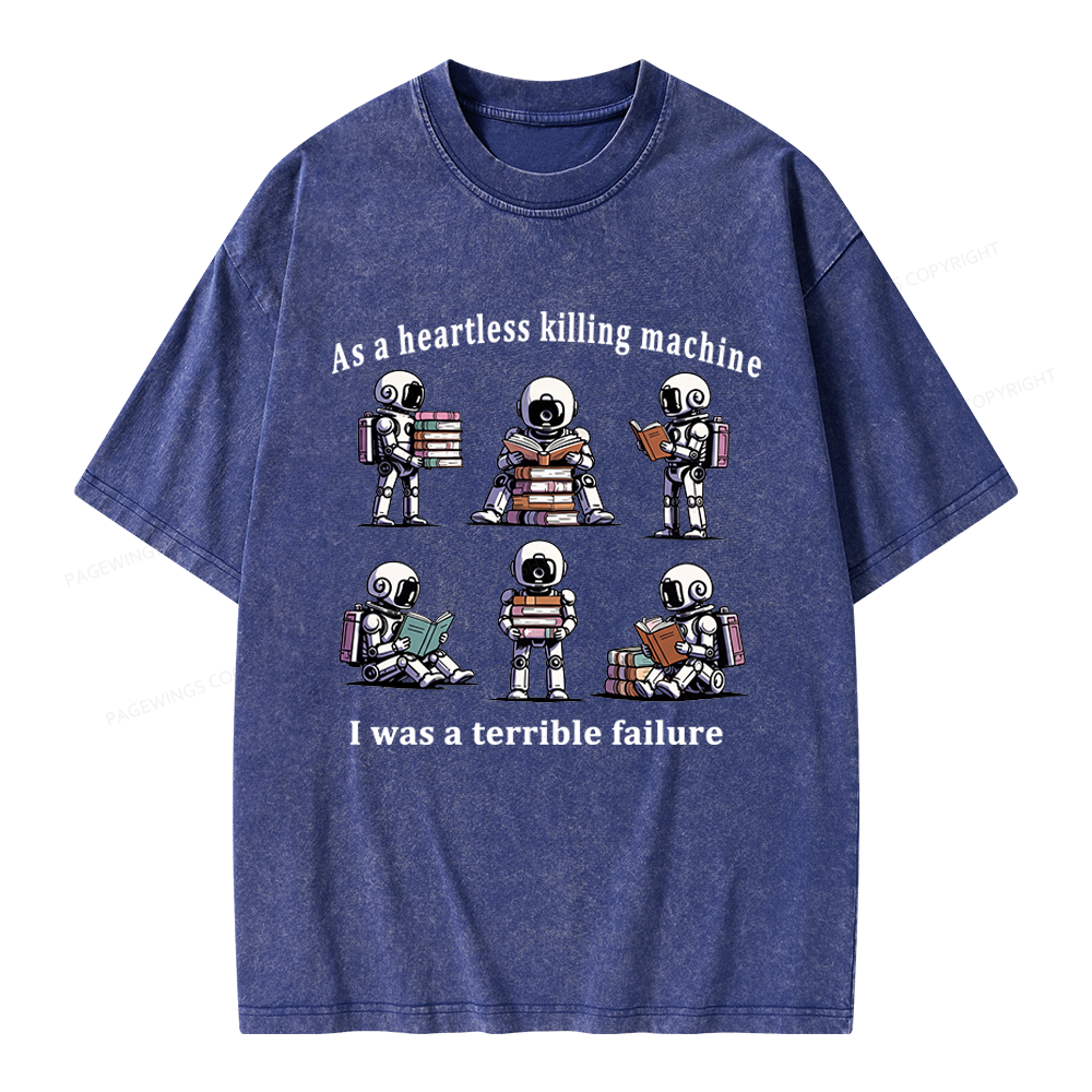Pagewings Sci Fi Bookish Unisex Washed T-shirt