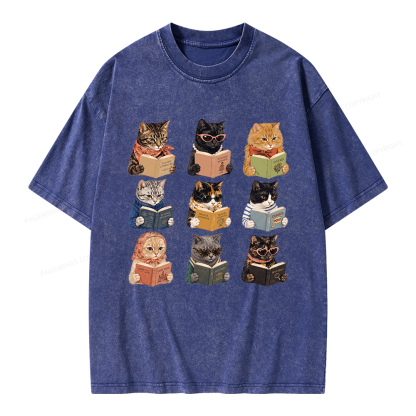 Pagewings Fashion Book Lover Unisex Washed T-shirt