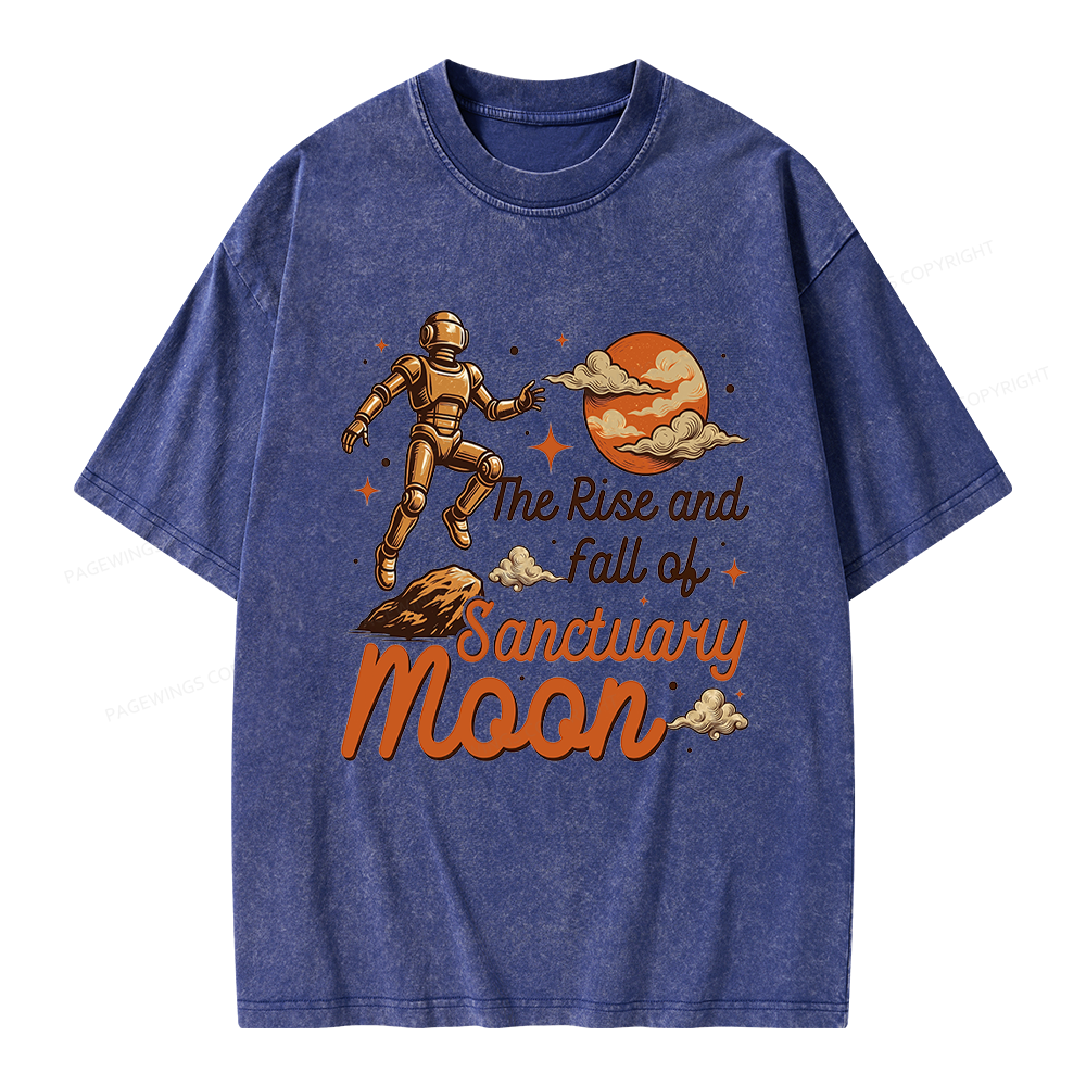Pagewings Sci Fi Bookish Unisex Washed T-shirt