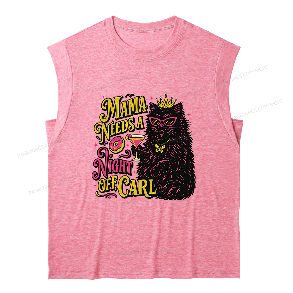 Pagewings Mama Needs A Night Off15176 Bookish Women's Heather Tank Top