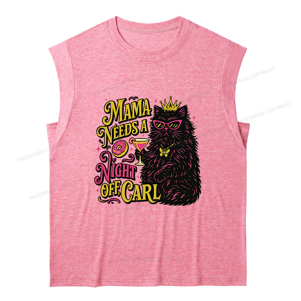 Pagewings Mama Needs A Night Off15176 Bookish Women's Heather Tank Top