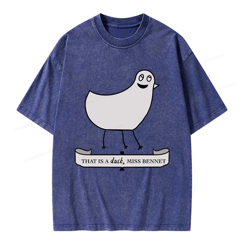 Pagewings That Is A Duck Unisex Washed T-shirt
