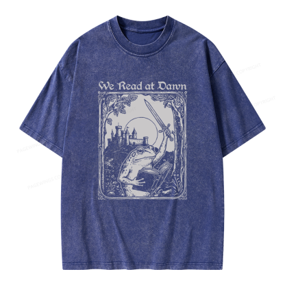 Pagewings We Read At Dawn Unisex Washed T-shirt