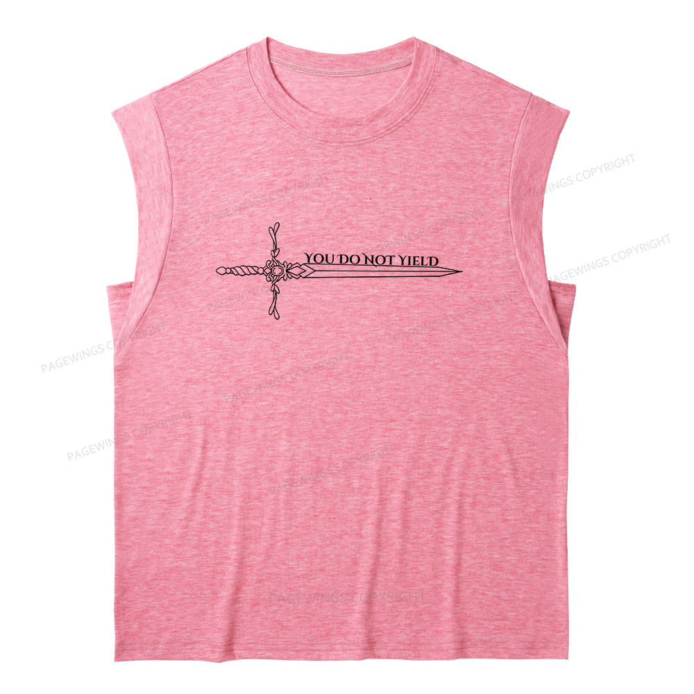 Pagewings You Do Not Yield13774 Bookish Women's Heather Tank Top