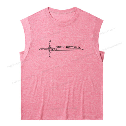 Pagewings You Do Not Yield13774 Bookish Women's Heather Tank Top
