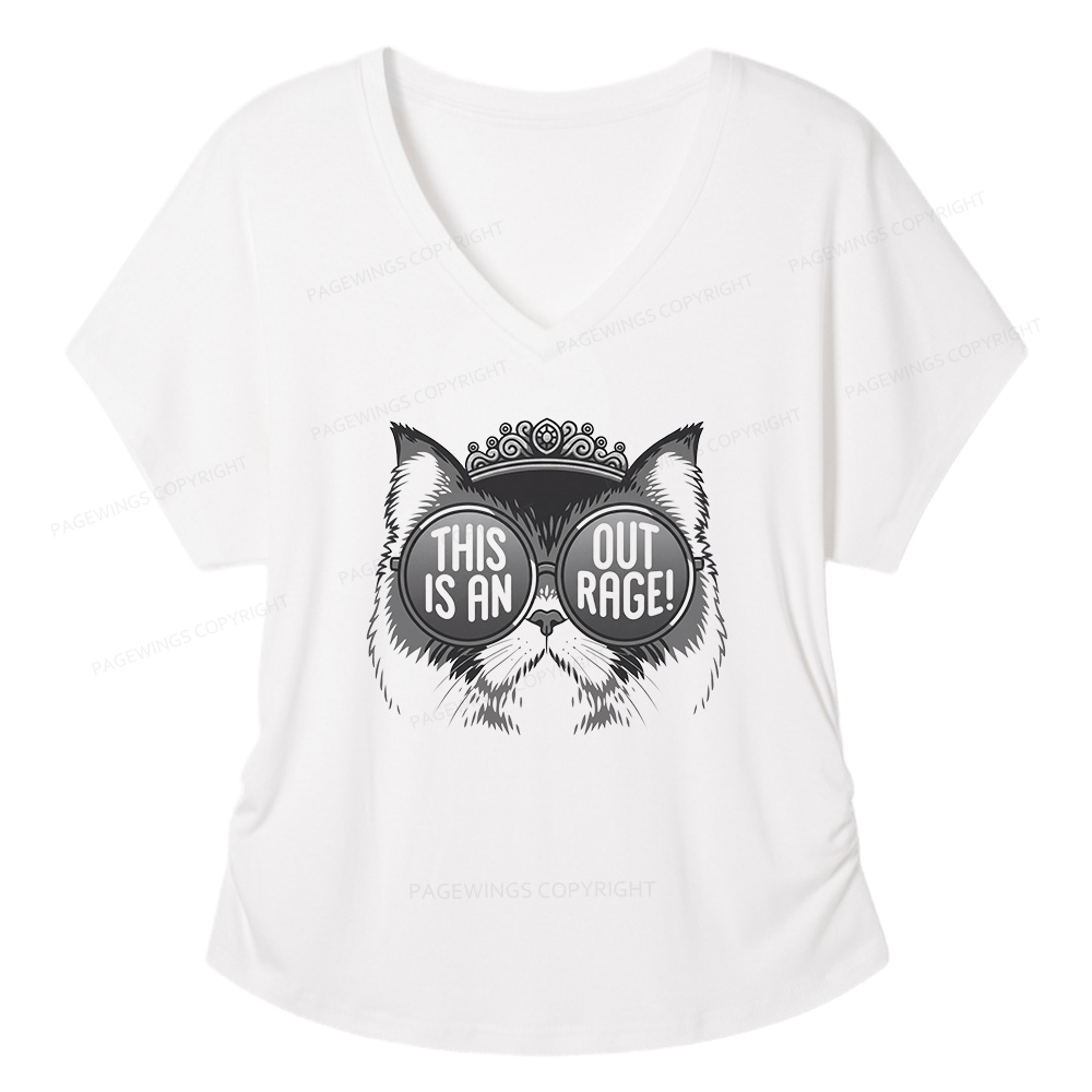 Pagewings Sci Fi Bookish16430 Soft Women's Modal V-neck T-shirt