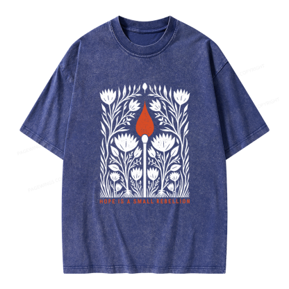 Pagewings Hope Is A Small Rebellion Unisex Washed T-shirt