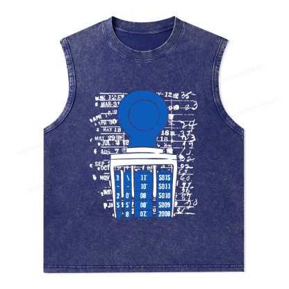 Pagewings Books Library Stamp16436 Bookish Unisex Washed Tank Top
