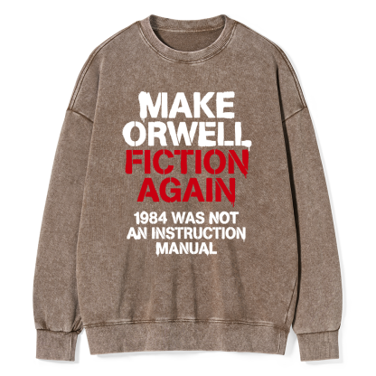 Pagewings Dystopian Book Lover Unisex Washed Sweatshirt