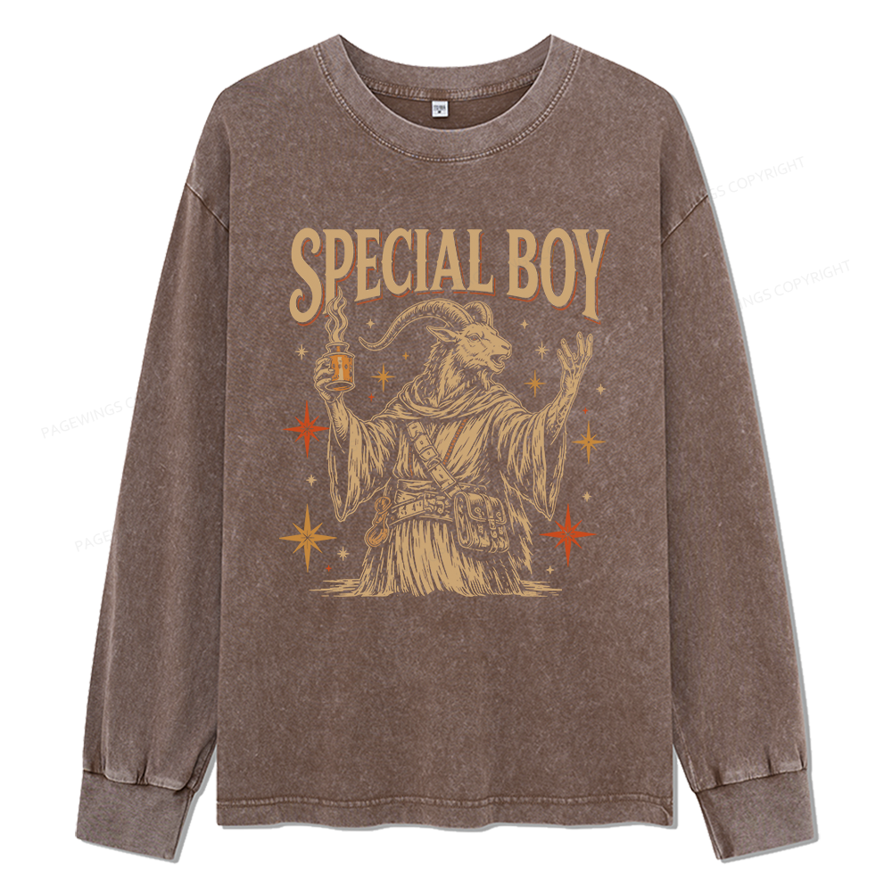 Pagewings Read Sci-Fi Book Unisex Washed Long Sleeve T-shirt