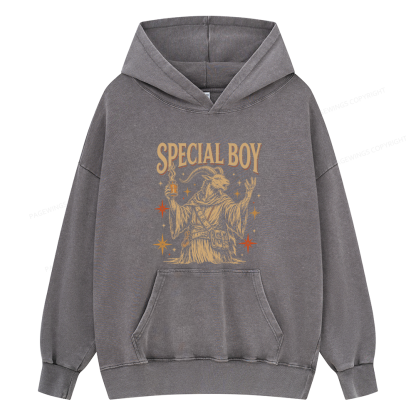 Pagewings Sci-Fi Book Lover Unisex Washed Hoodie