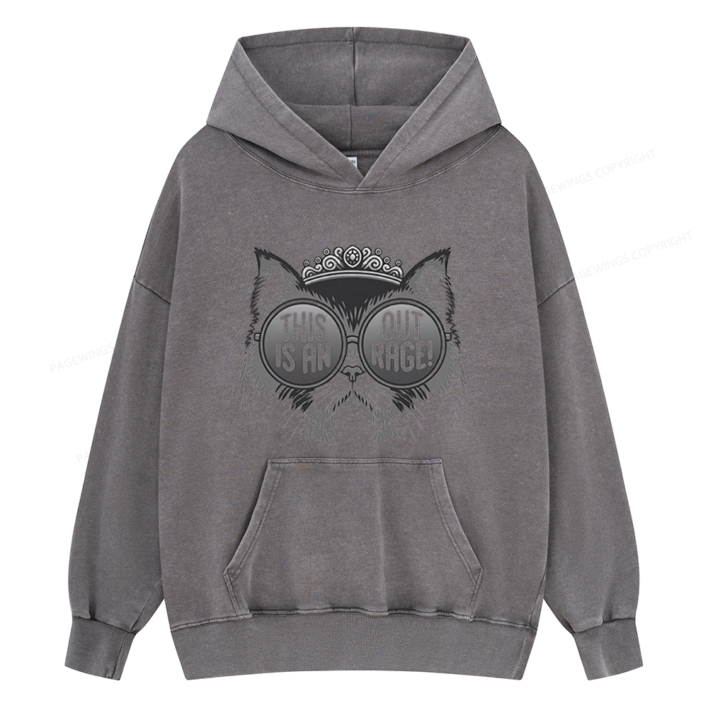 Pagewings Sci-Fi Book Lover Unisex Washed Hoodie