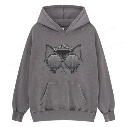 Pagewings Sci-Fi Book Lover Unisex Washed Hoodie