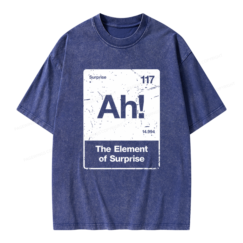 Pagewings The Element Of Surprise Unisex Washed T-shirt