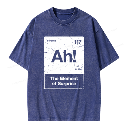 Pagewings The Element Of Surprise Unisex Washed T-shirt