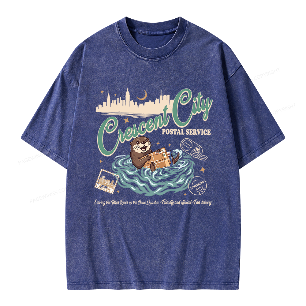 Pagewings Fantasy Book Lover Unisex Washed T-shirt
