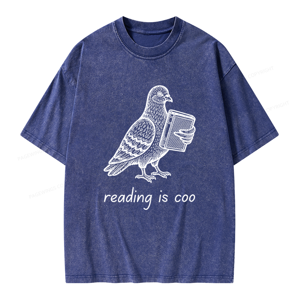 Pagewings Reading is Coo Unisex Washed T-shirt