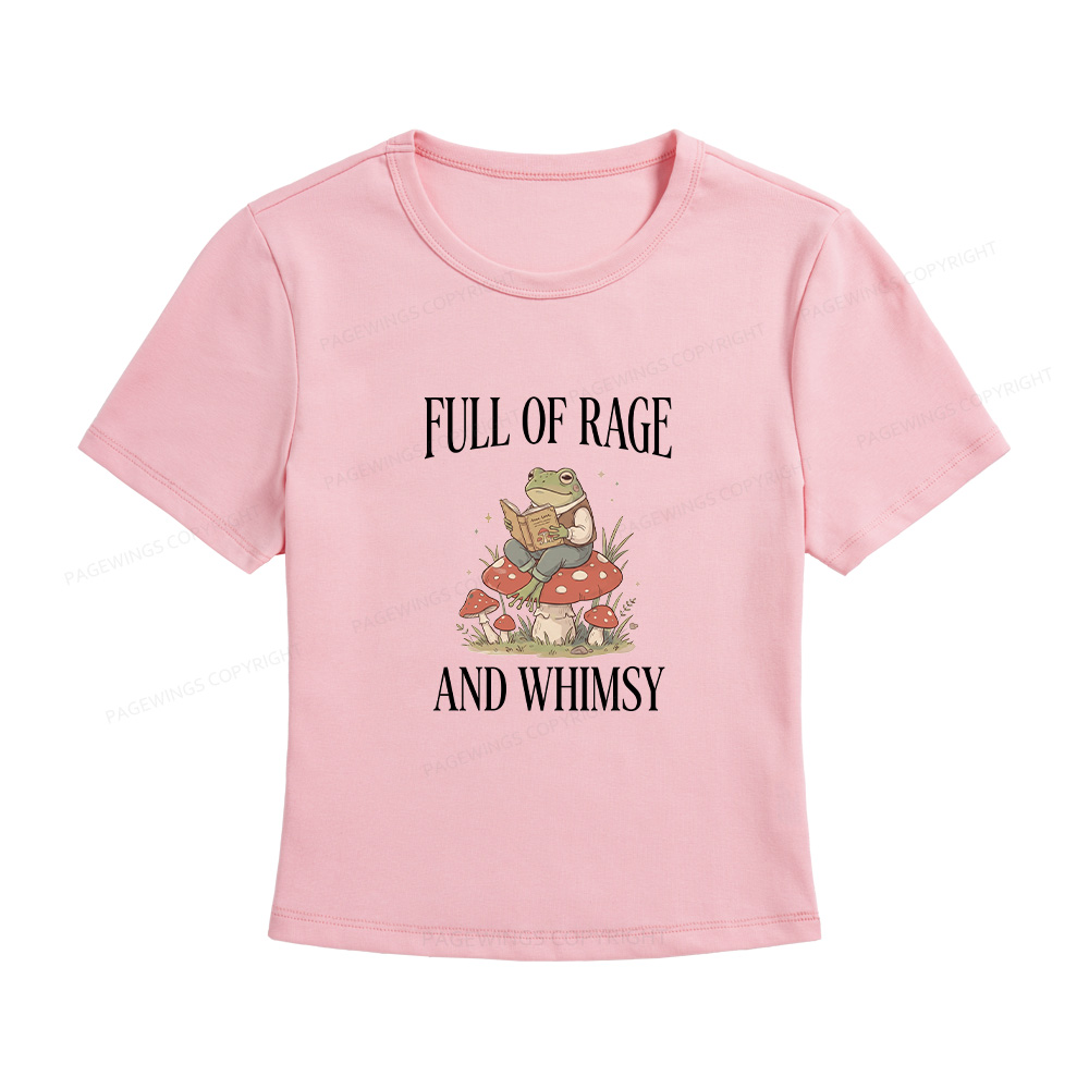 Pagewings Full of Rage and Whimsy Women's Baby Tee