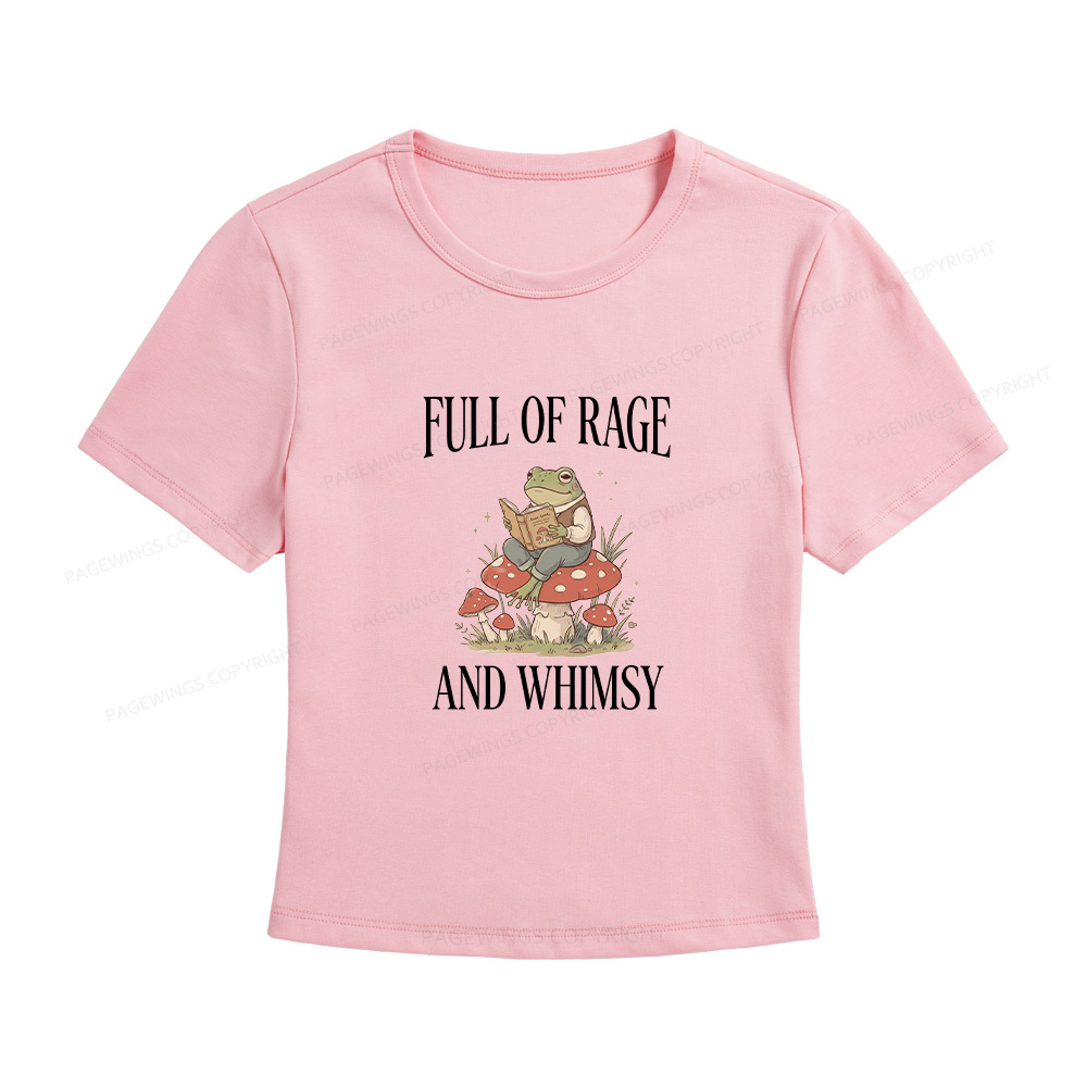 Pagewings Full of Rage and Whimsy Women's Baby Tee