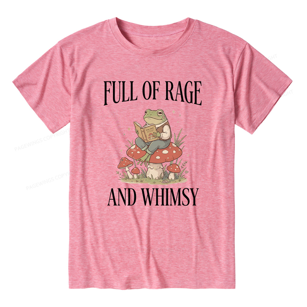 Pagewings Full of Rage and Whimsy  Unisex Heather T-Shirt