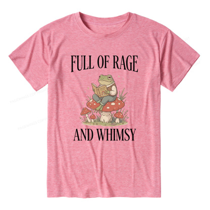 Pagewings Full of Rage and Whimsy  Unisex Heather T-Shirt