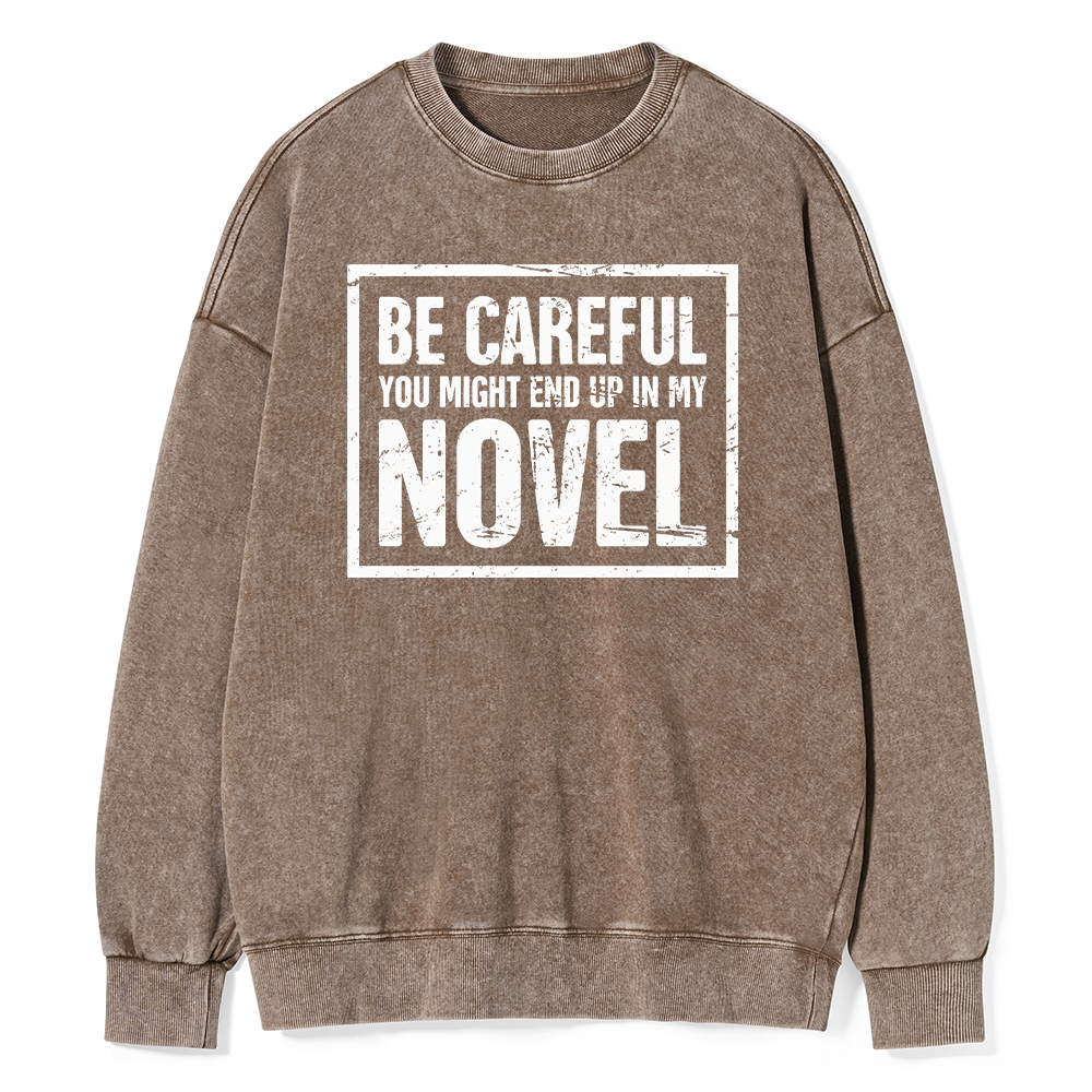 Pagewings Funny Novelist Writer Unisex Washed Sweatshirt