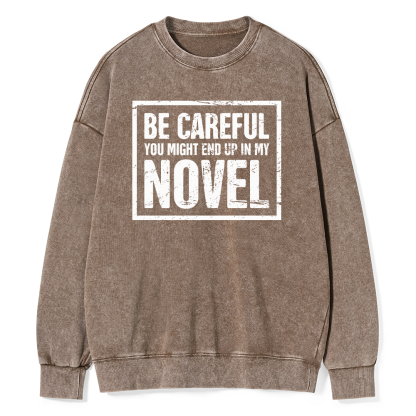 Pagewings Funny Novelist Writer Unisex Washed Sweatshirt