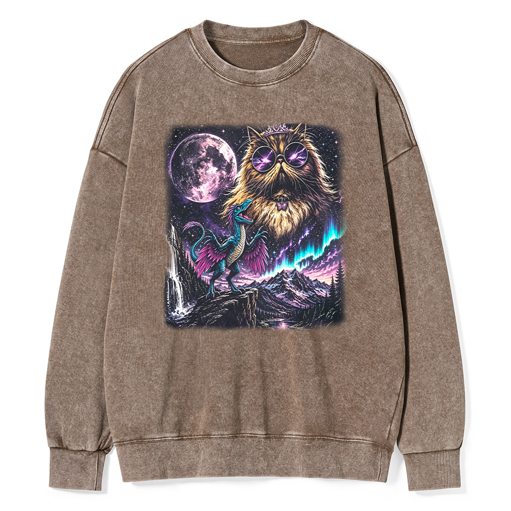 Pagewings Sci Fi Books Lover Unisex Washed Sweatshirt
