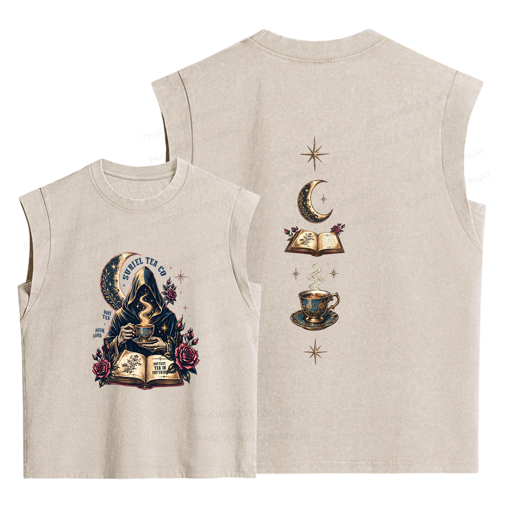 Pagewings Fantasy Reader Women's Washed Tank Top