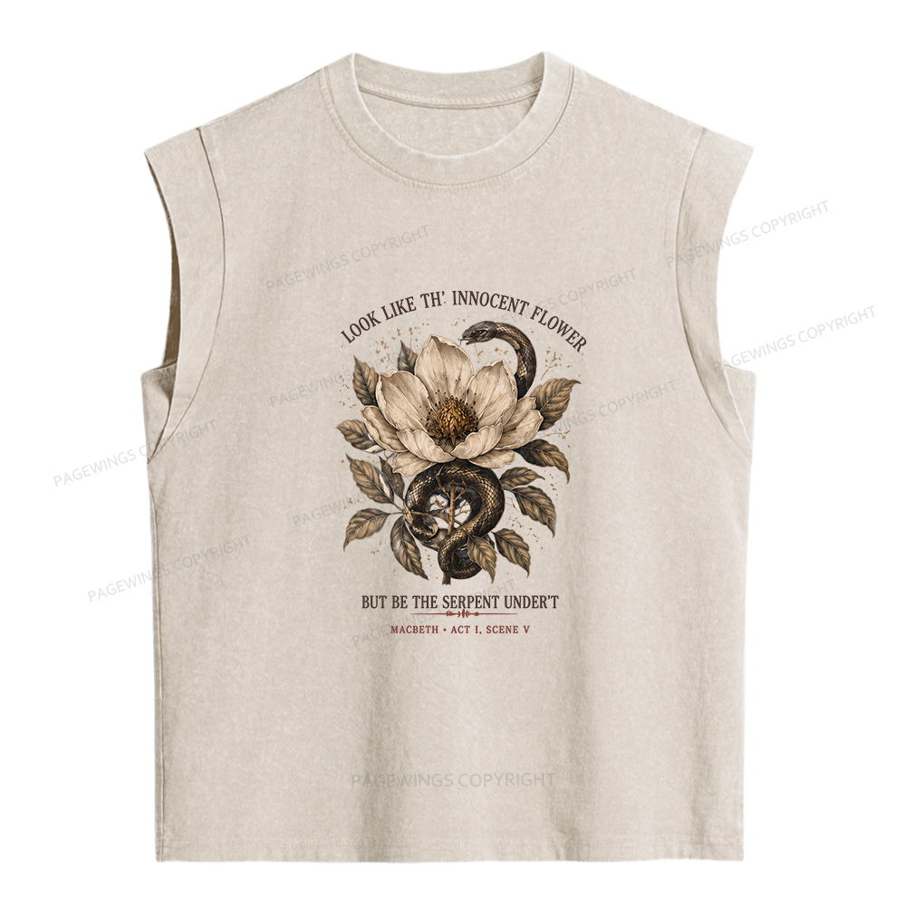 Pagewings Shakespeare Quote Women's Washed Tank Top