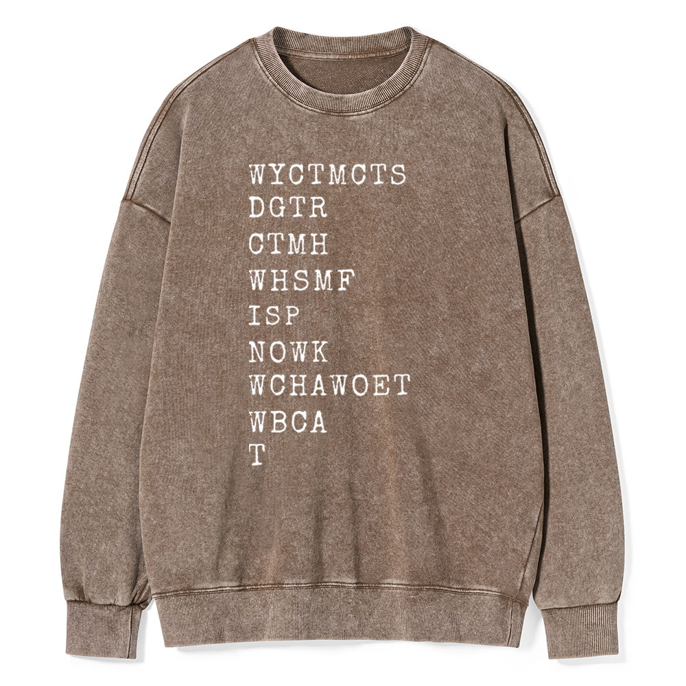 Pagewings Will You Come To My Cottage This Summer Unisex Washed Sweatshirt