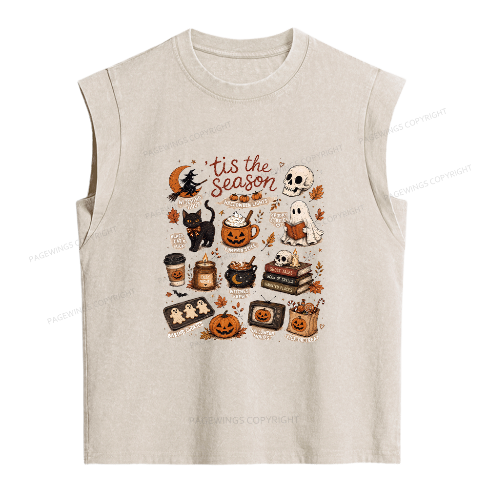 Pagewings Tis The Season Women's Washed Tank Top