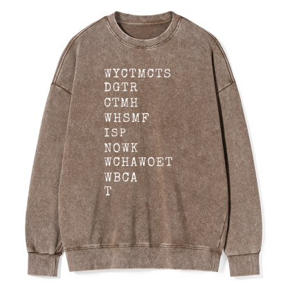 Pagewings Will You Come To My Cottage This Summer Unisex Washed Sweatshirt